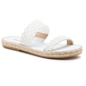 Karl Lagerfeld Paris Nita Beaded Slides Espadrille